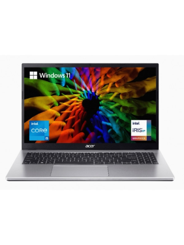 Laptops: Acer Aspire 3 Intel Core i5 12th Generation Laptop (Windows 11 Home/16GB/512 GB SSD/MS Office) A315-59 with 39.6 cm (15.6") Full HD Display, 1.7 Kg, Silver